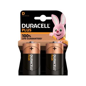 Mπαταρία Duracell Plus LR20 Αλκαλική D 2 τμχ