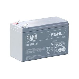 FIAMM 12FGHL34 12V 9Ah AGM &Mu;&pi;&alpha;&tau;&alpha;&rho;ί&alpha; | High-Rate | Long-Life | 10YS