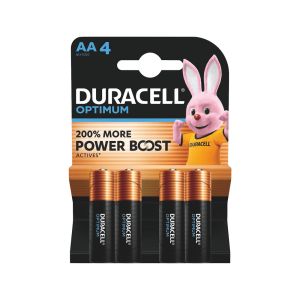 Mπαταρία Duracell Optimum 200% LR06 Αλκαλική AA 4 τμχ