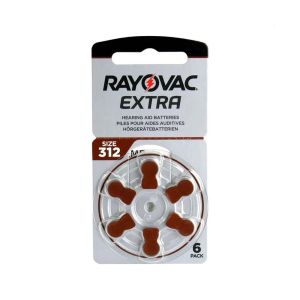 Μπαταρία Rayovac Extra για Ακουστικά Βαρηκοΐας A312 6 τμχ