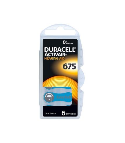Μπαταρία Duracell ActivAir για Ακουστικά Βαρηκοΐας DA675 6 τμχ