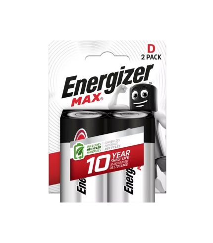 Mπαταρία Energizer Max LR20 Αλκαλική D 2 τμχ