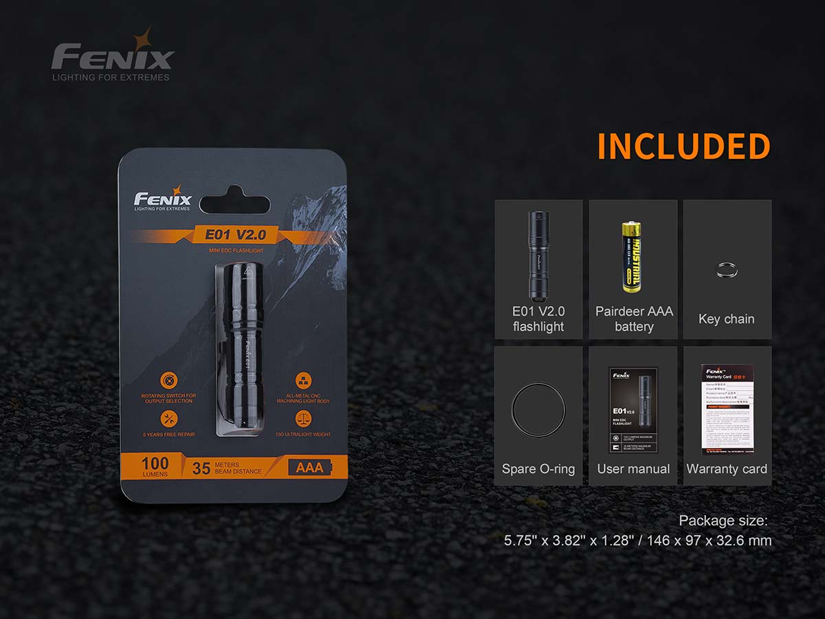 Fenix E01_V2 Keay Chain light