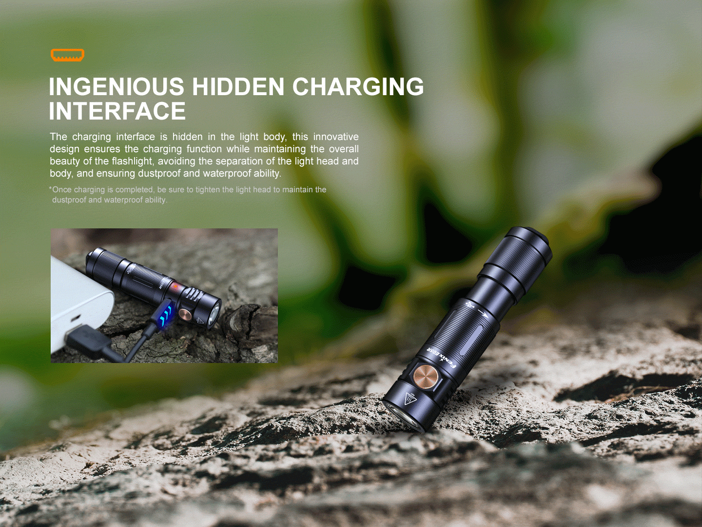 Fenix E05R Mini Keychain Flashlight - 400 Lumens