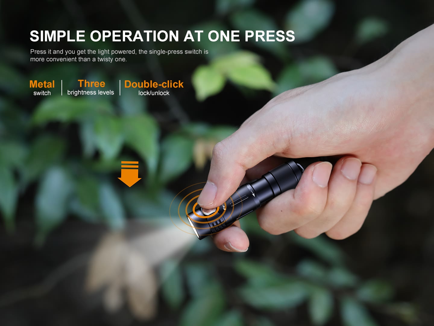 Fenix E05R Mini Keychain Flashlight - 400 Lumens