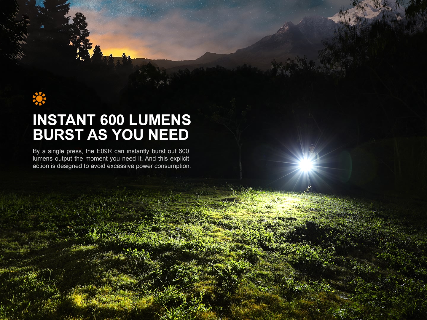 Fenix E09R 600 lumens