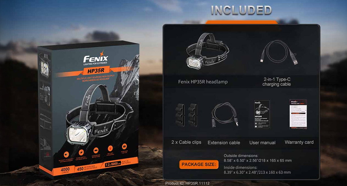 Φακός Κεφαλής Fenix HP35R