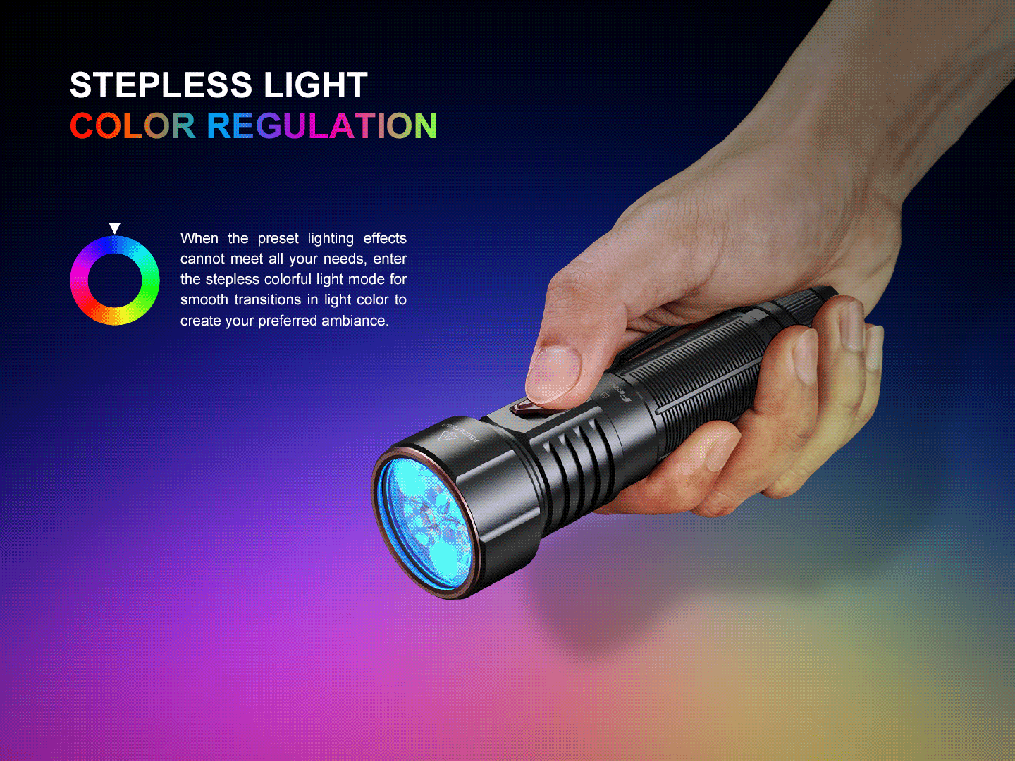 Fenix LD36R – RGB Color Lighting Modes