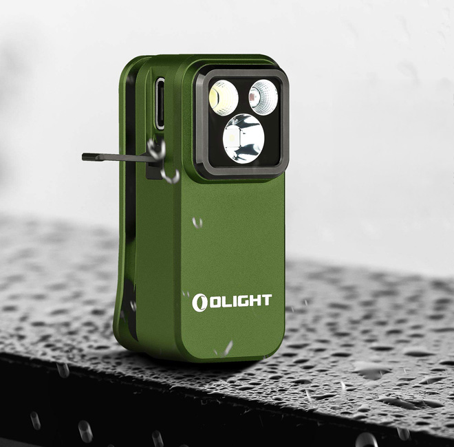 &Phi;&alpha;&kappa;ό&sigmaf; Olight Oclip Pro Clip &mu;&epsilon; &Lambda;&epsilon;&upsilon;&kappa;ό &kappa;&alpha;&iota; &Kappa;ό&kappa;&kappa;&iota;&nu;&omicron; &Phi;&omega;&sigmaf; &Mu;&alpha;&upsilon;&rho;ό