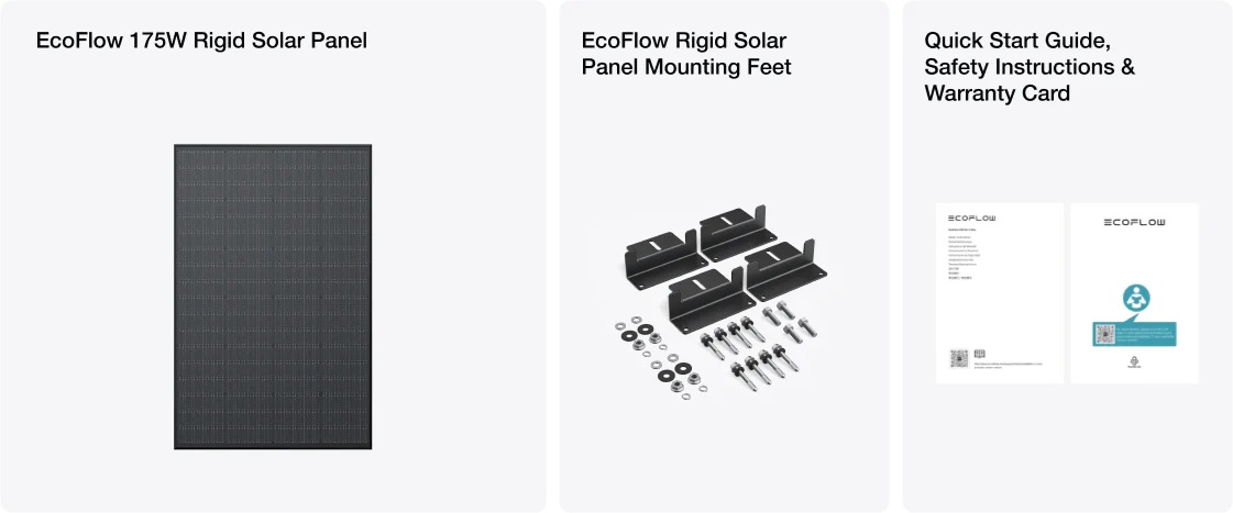 EcoFlow 175W Rigid Solar Panel